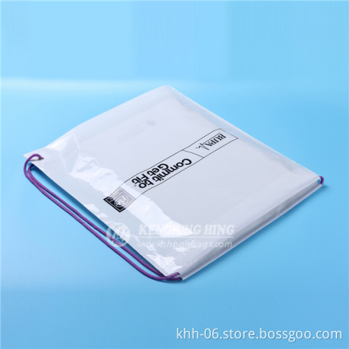 custom design logo printed cheap PE plastic handle bags